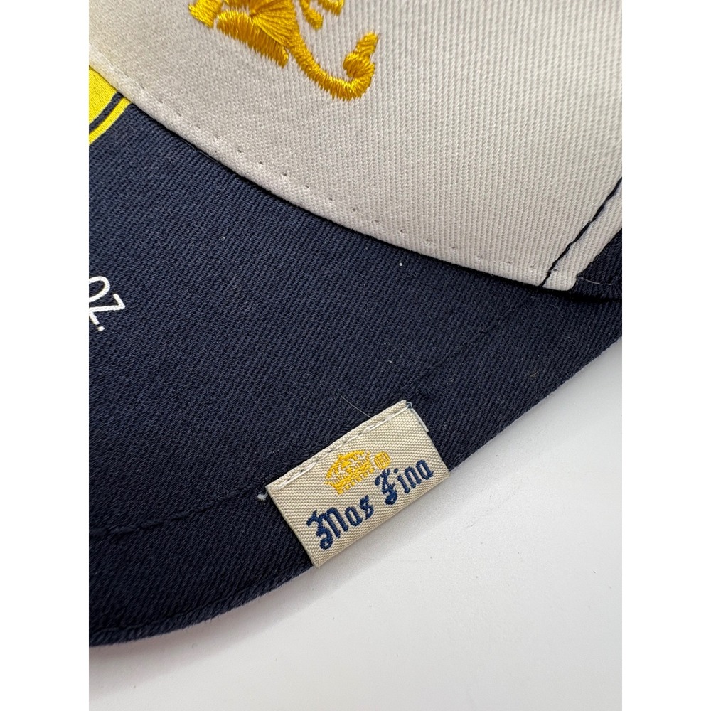 Corona Extra Mas Fina Navy Blue White Embroidered Adjustable Baseball Hat Cap - Picture 3 of 6